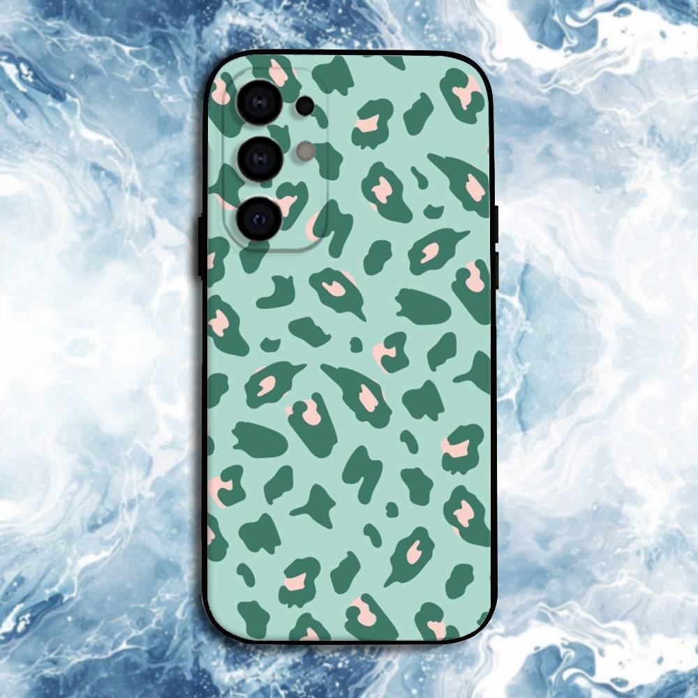 Leopard Print Pattern Phone Case For Samsung S25,S24,S23,S22,S21,S20,Plus,Fe,Lite,Others Black Cover