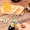 1 STÜCK Multifunktionaler Holz-Weinkorkenzieher mit Messer & Bieröffner Holzgriff Edelstahl-Korkenzieher Weinflaschenöffner