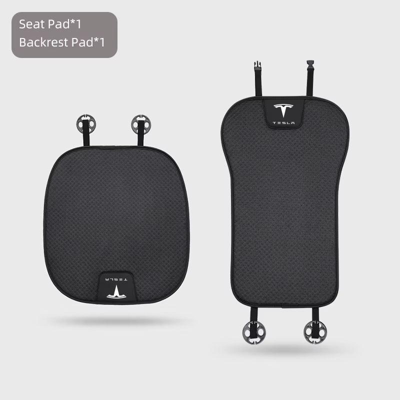 AMJ1 Car Ice Silk Seat Cushion Cover For Tesla Model 3 S X Y Juniper Breathable Comfortable Seat Cushion Pad Car Interior Accessories