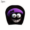 2PCS Funny Cartoon car headrest Cover, Cute Funny Eyes, Suitable for Halloween, Christmas car Universal Elastic Models Funny Decoration