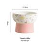 Ceramic Cat and Dog Food Bowl: Anti-Knockover, Large Diameter, Water/Rice/Pet Bowl, Oblique Design