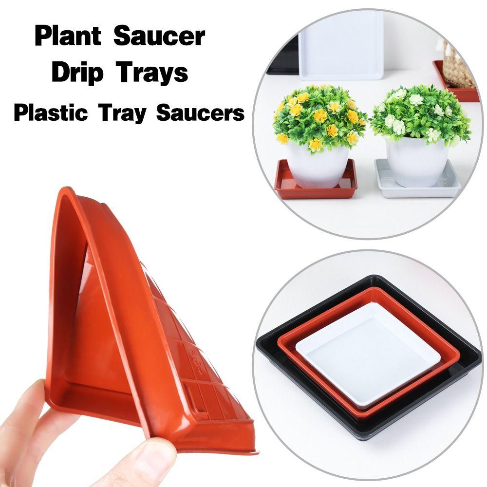 1Pcs Plastic Flower Pot Durable Drip Trays Plastic Tray Saucers Plant Saucer Indoor Outdoor