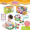 52PCS Children Puzzle Variety Colorful Flowers DIY Assembled Spelling Garden Toy