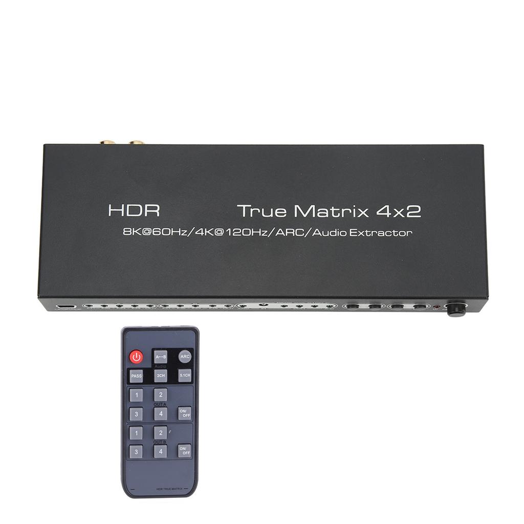 4 In 2 Out 2.1 8K Matrix with O Separation Support 8K60Hz 4K120Hz Support for Dolby Vision HDR