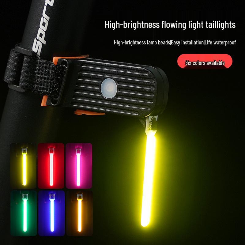 Creative Bicycle Taillight: High-Brightness Flowing Navigation Light for Mountain & Road Bikes