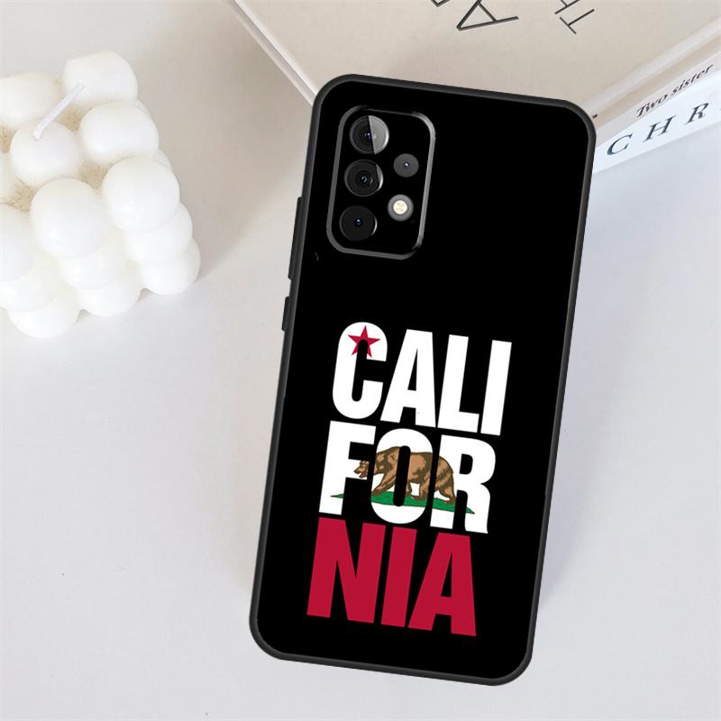 California Flag For Samsung Galaxy A53 A33 A55 A35 A15 A22 A32 A52 A54 A34 A14 A56 A36 A26 A16 A05 A06 Case