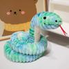 Colorful Boa Plush Doll Sticking Tongue Boa Snake Stuffed Toys Snake Plush Toy  Birthday Gift