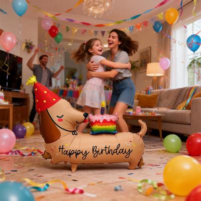 Ballons pour Chien Extra Larges Surdimensionnés Gonflables Fête d'Anniversaire Hayon Teckel Ballon pour Décorations de Journée Jeu Intérieur Extérieur