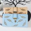 Ladies' Leaf Wallet, Long, Multi Slot, Creative Hollow Leaf Phone Bag, Student Wallet