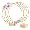 AEE4-8 Pouces Anneau Floral Métallique Centre de Table Bandes Supports en Bois Pour Décoration de Table DIY Accrochage Mural Décoratif
