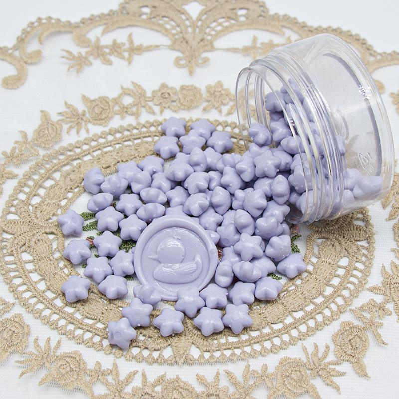 1000g Macaron Series Star Enamel Wax Grains Cute Style Wax Material DIY Greeting Card Party Invitation Decoration Supplies