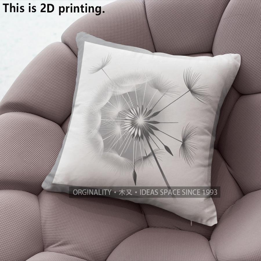 Dandelion Print Throw Pillow Covers Pattern Cushion Cover Suitable For Sofa Bedroom Car Pillow Cover