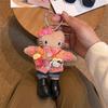 Sanrio Cute Long Legs Hello Kitty Plush Doll Toy Love Buckle Keychain Pendant Kt Cat Bag Hanging Backpack Charm Girly Heart Gift