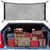 Car Trunk Storage Net Pickup Truck Stretchable Trunk Cargo Storage Organizer Net Nylon Plastic Truck Bed Nets with Hooks for Car SUV Truck