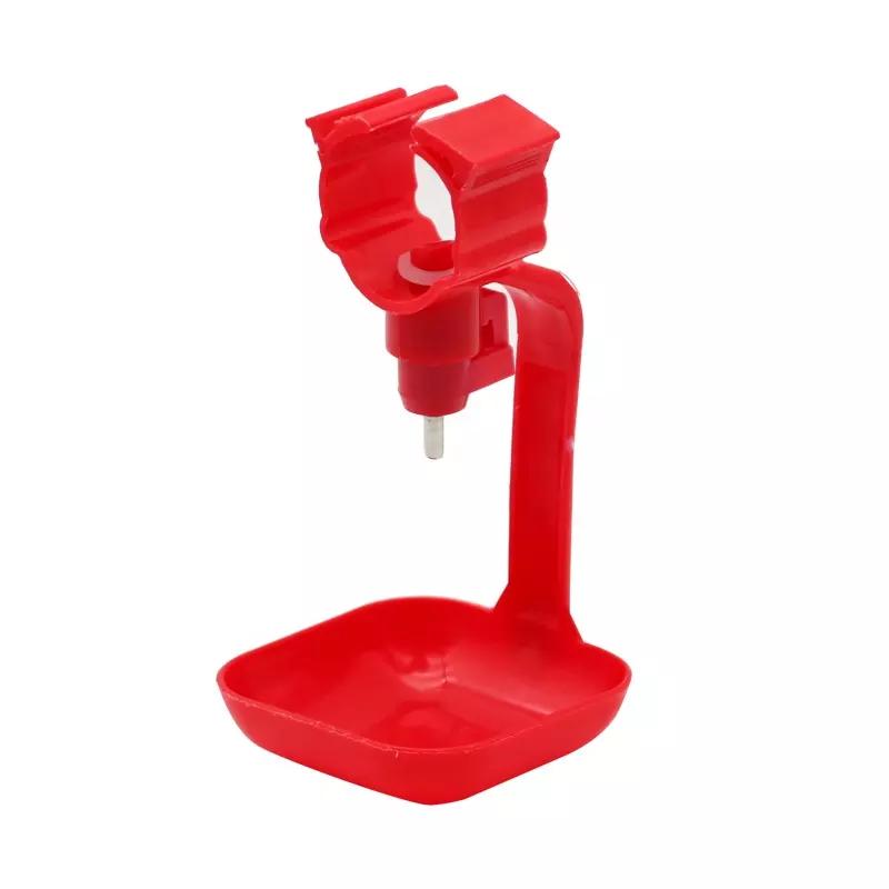 100Pcs Chicken Automatic Nipple Drinker Feeder Drinking Hanging Cups Yellow Red Orange Water Bowl Quail Poultry Drinking Tools