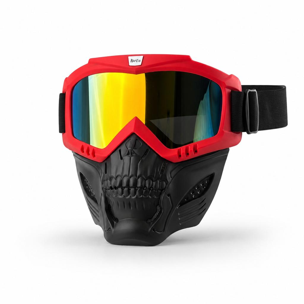 Verstellbare atmungsaktive Motocross-Maske Wind-Staubdichte Helm-kompatible Brille für Wüsten-Skiing Radfahren Outdoor-Sportarten2