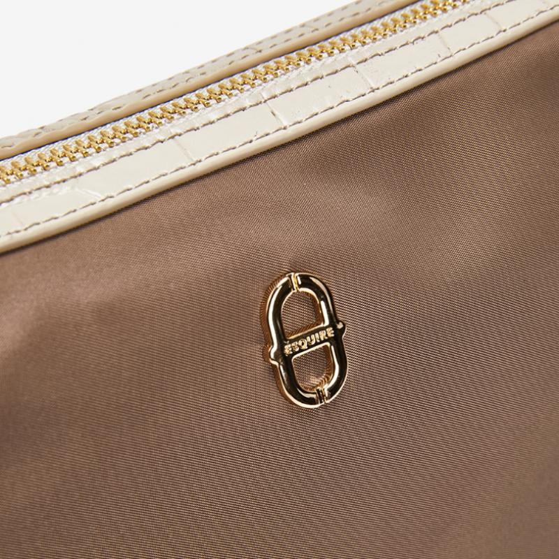 ESquire Collection ESquire Women S Nylon Chroni Shoulder Bag Beige