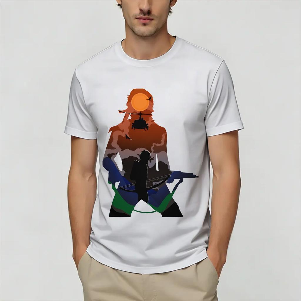 John Rambos TShirt Beach Pure Cotton T Shirts For Adult Harajuku Pattern Tshirt Short Sleeve Streetwear Clothes