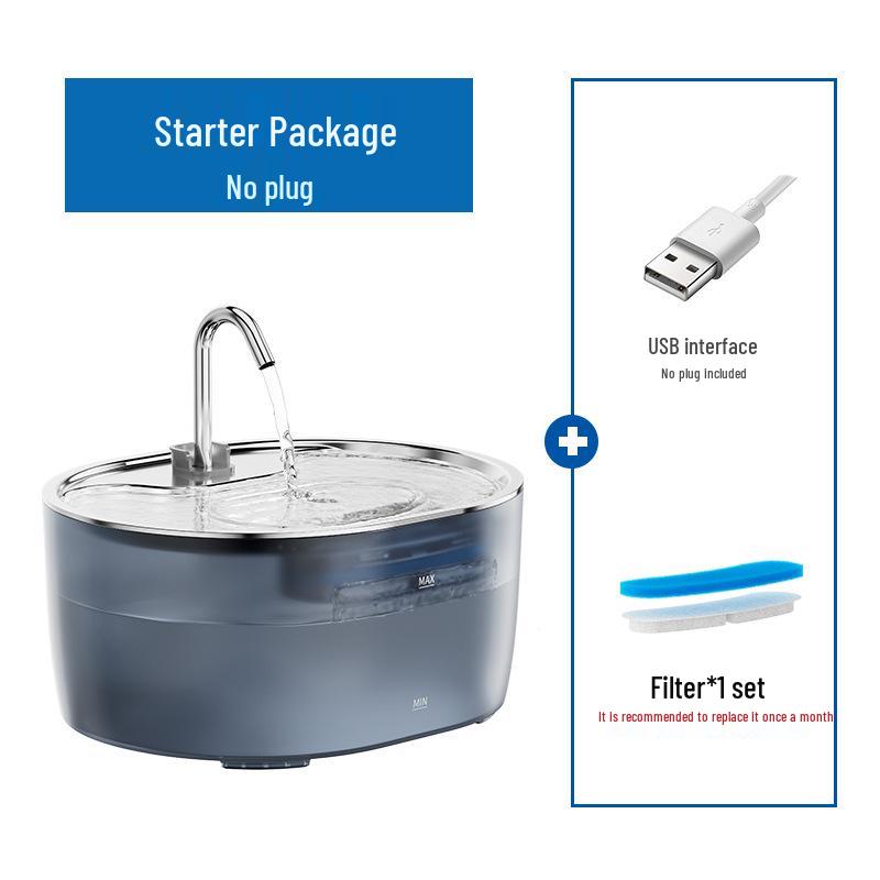 Automatischer Trinkbrunnen für Haustiere: Fließender Wasserspender für Katzen und Hunde