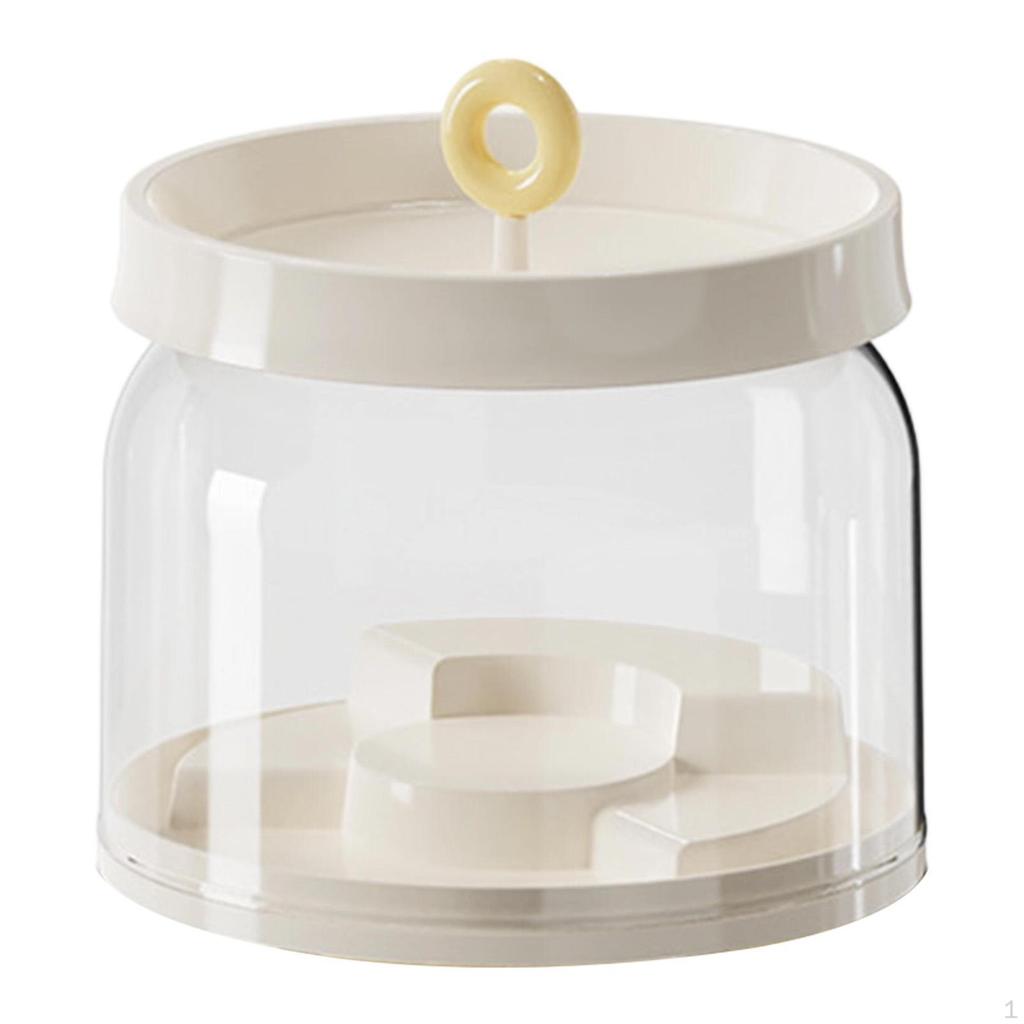 Clear Figure Display Case Stand Dustproof Elegant Protection Countertop Showcase Container