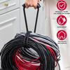 Storage Strap Heavy-Duty Hook and Loop Cord Carrying Strap, Hanger, and Organizer with Handle for Pool Hoses Garden Hoses Cables