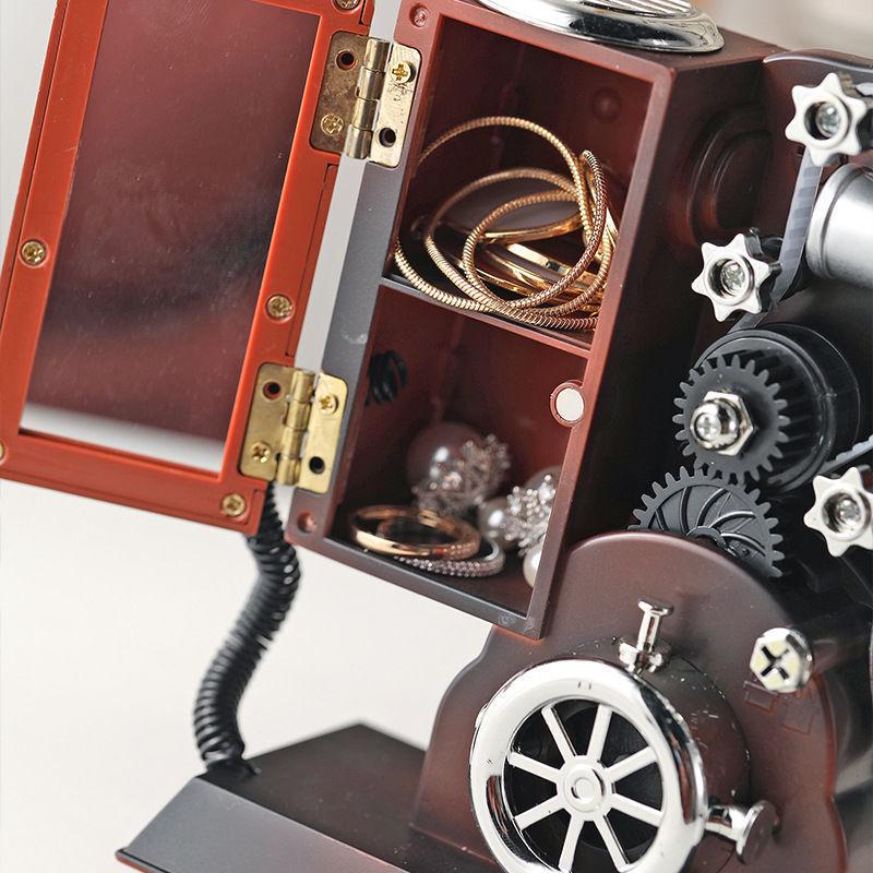 Nostalgic Retro Movie Projector Music Box - Creative Home Decor & Christmas Gift for Children