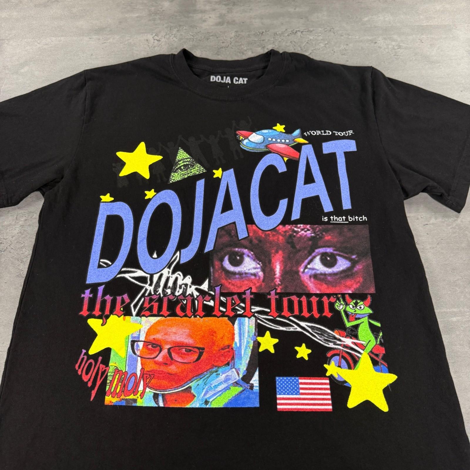 Doja Cat T- Mens Large Black The Scarlet Tour USA 2023 Graphic Concert Tee Unisex T-Shirt XXL