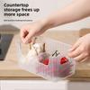 Küchen-Gewürzbeutel-Aufbewahrung Oberflächenmontierter Zubehörhalter Gewürz-Organizer-Box Abnehmbares und neu konfigurierbares Aufbewahrungsbox-Regal
