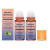 (2pcs) Rolo de Óleo de Rícino Orgânico - Rolo de Óleo de Rícino Prensado a Frio de 50ml para Couro Cabeludo e Pele