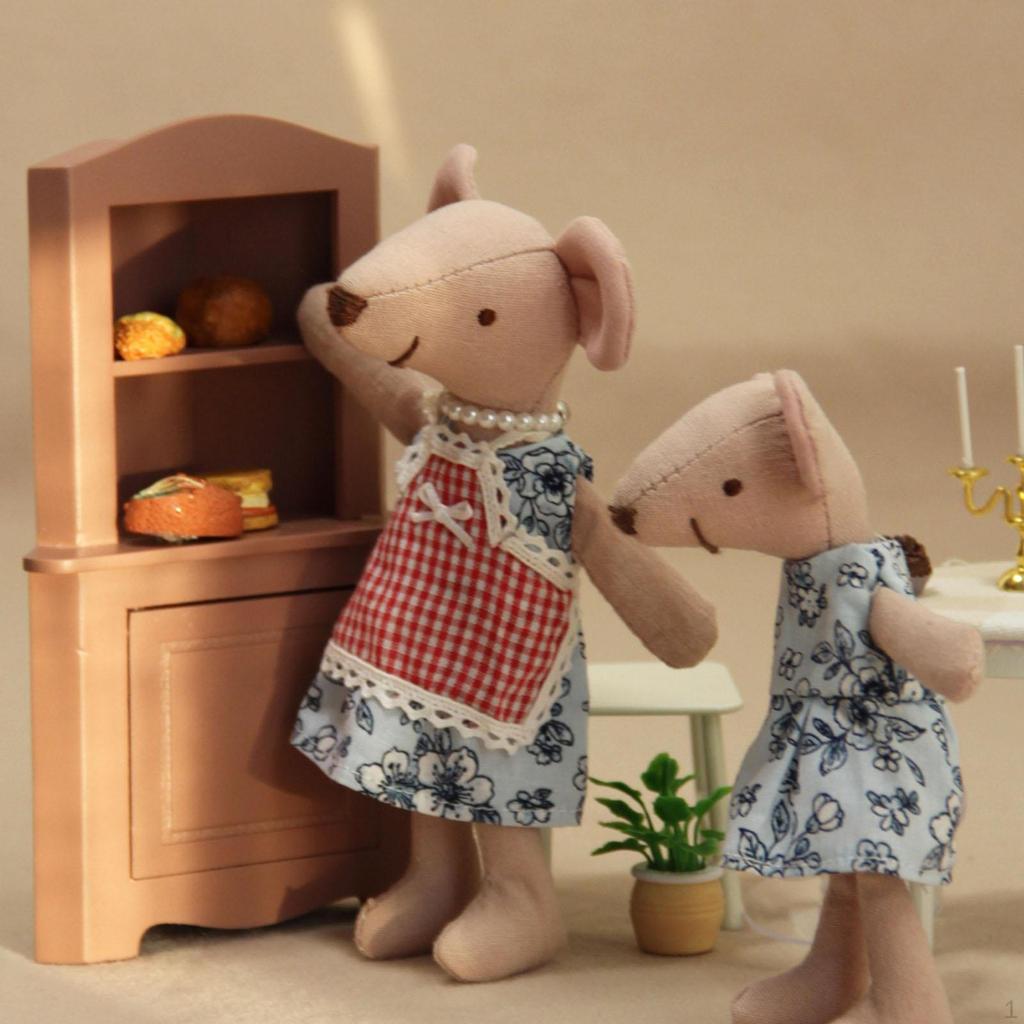 1/12 Dollhouse Display Cabinet Doll Accessories Decoration Simulation Toy