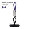 Zinc Alloy PD60W Fast Charging Data Cable Keychain for Apple iPhone/Huawei with Portable Lanyard