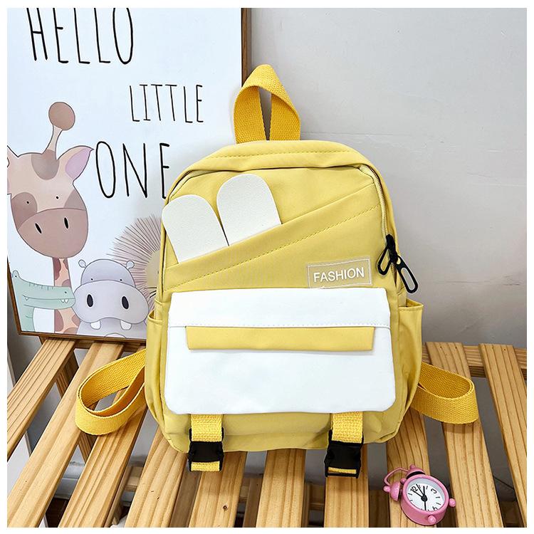 2025 Spring Festival new cute junior high school students versatile contrasting backpack simple small fresh casual large capacity backpack