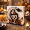 Office Desk Organizer Halloween Wood Napkin Holder, Rustic Ghost Skeleton Owl Pumpkin Dispenser, Wooden Dispenser Vintage Tabletop Standing