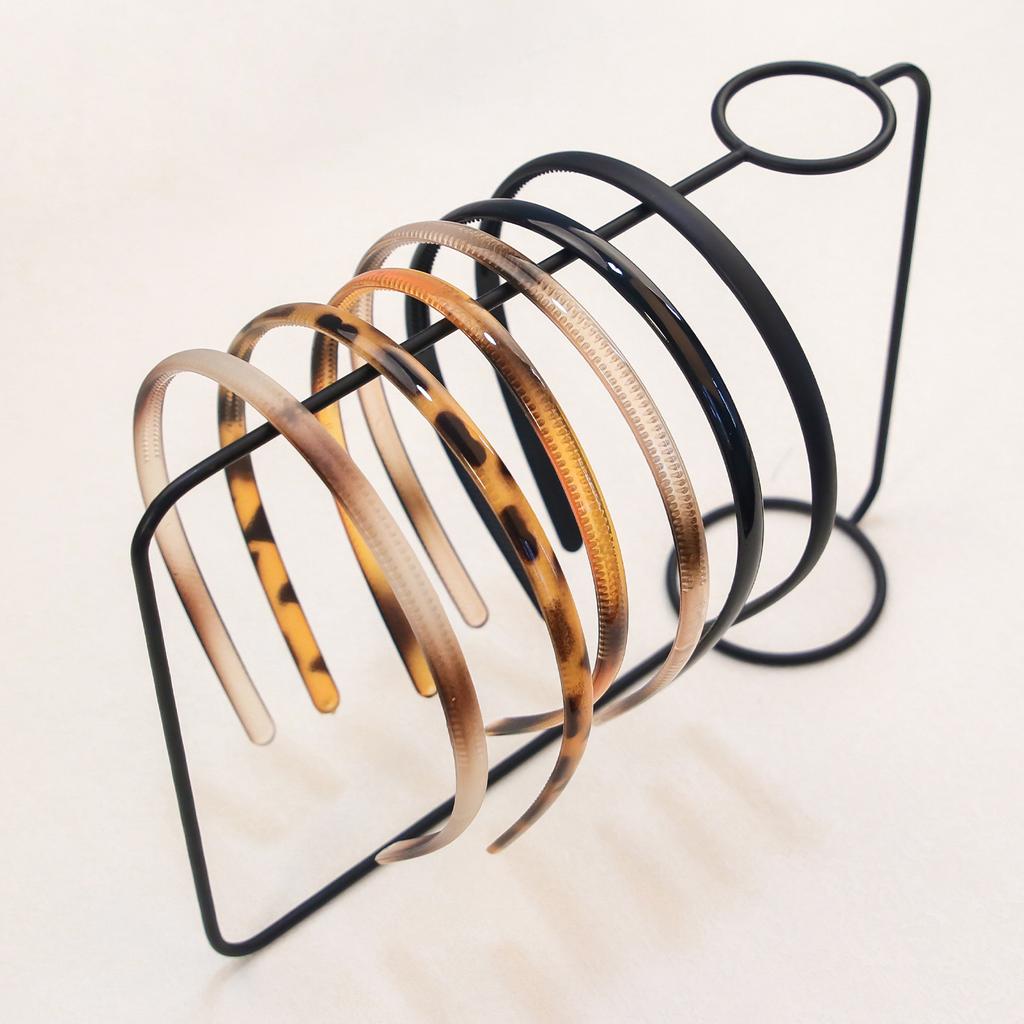 4/5/6pcs Fashion Matte Headband For Women Girls Thin Headband Female Plastic Teeth Hairbands Simple Hair Accessories Mix Styles