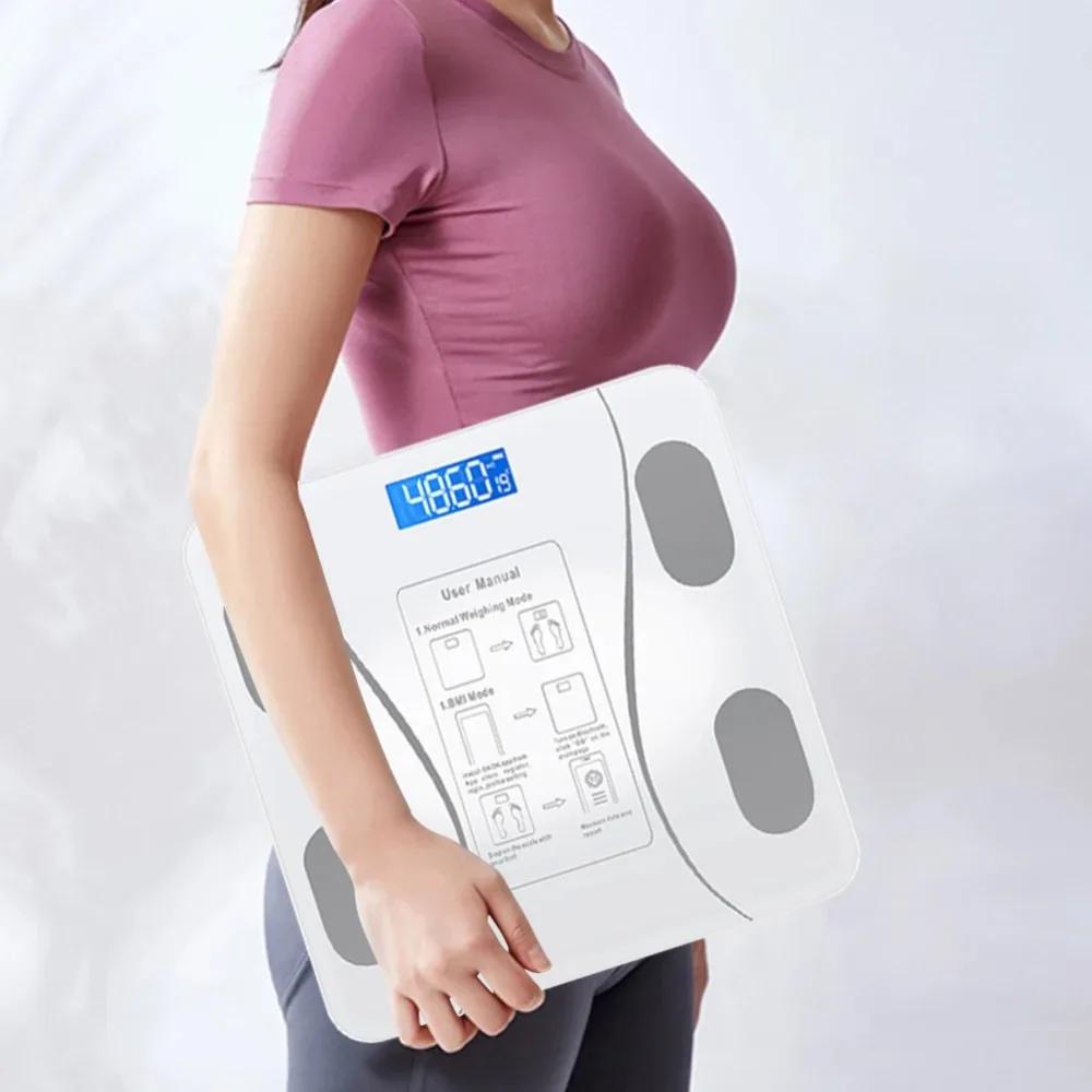 Weighing Scale Digital Body Weight Scale Measuring Tools Weights and Multifunctional Electronic Scales Fat Intelligent Bluetooth