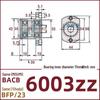 Double-Cut Flange Circlip Bearing Housing, Aluminum Alloy, BACB6800ZZ BFP23.