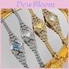 Gedi Vintage Stil Damen Armbanduhr mit diamantbesetztem Armband und Wasserdichtigkeit für Elegante Accessoires