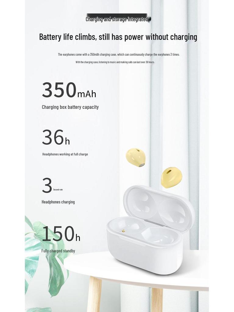 Wireless Sports Half-In-Ear Bluetooth Earbuds X6 - Hot Selling Cross-Border