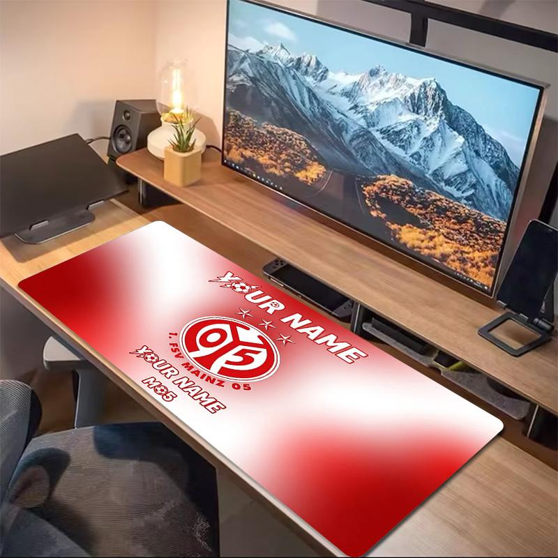 Custom Name 1. FSV Mainz 05 Print  Cushion Non-slip Laptop Tablet Big Mousepad XXL Mat Mini PC Playmat With Lock edge