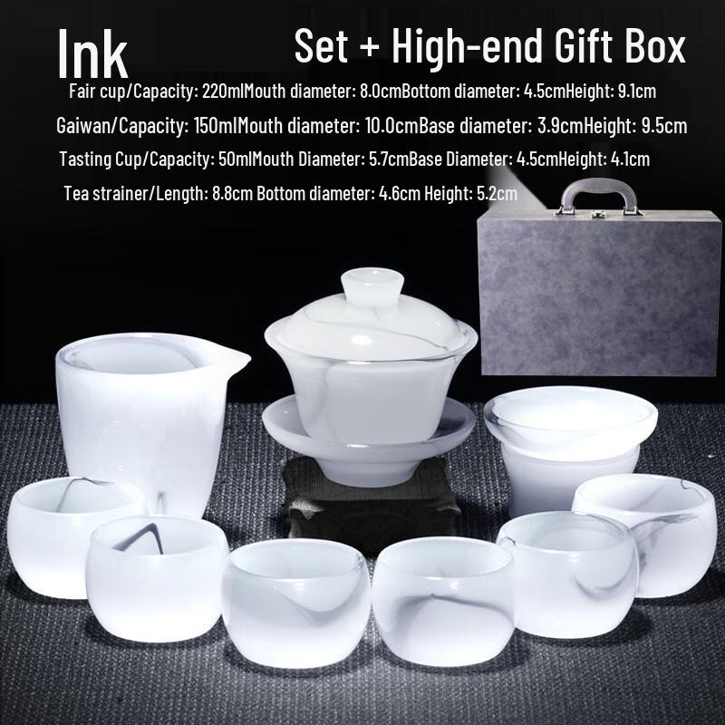 Taozhi Luxury Ceramic Gongfu Tea Set