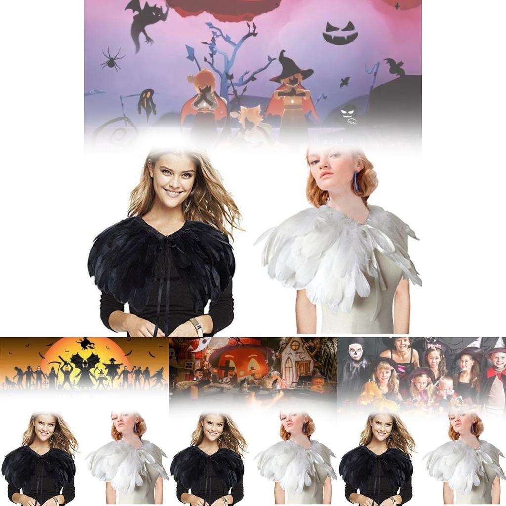 Luxuriöser, langer champagnerfarbener Federschal für Damen, perfekt für Halloween-Kostüme