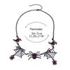 Spider Web Necklace Spider Pendant Necklace Punk Necklace Chain Jewelry Decor