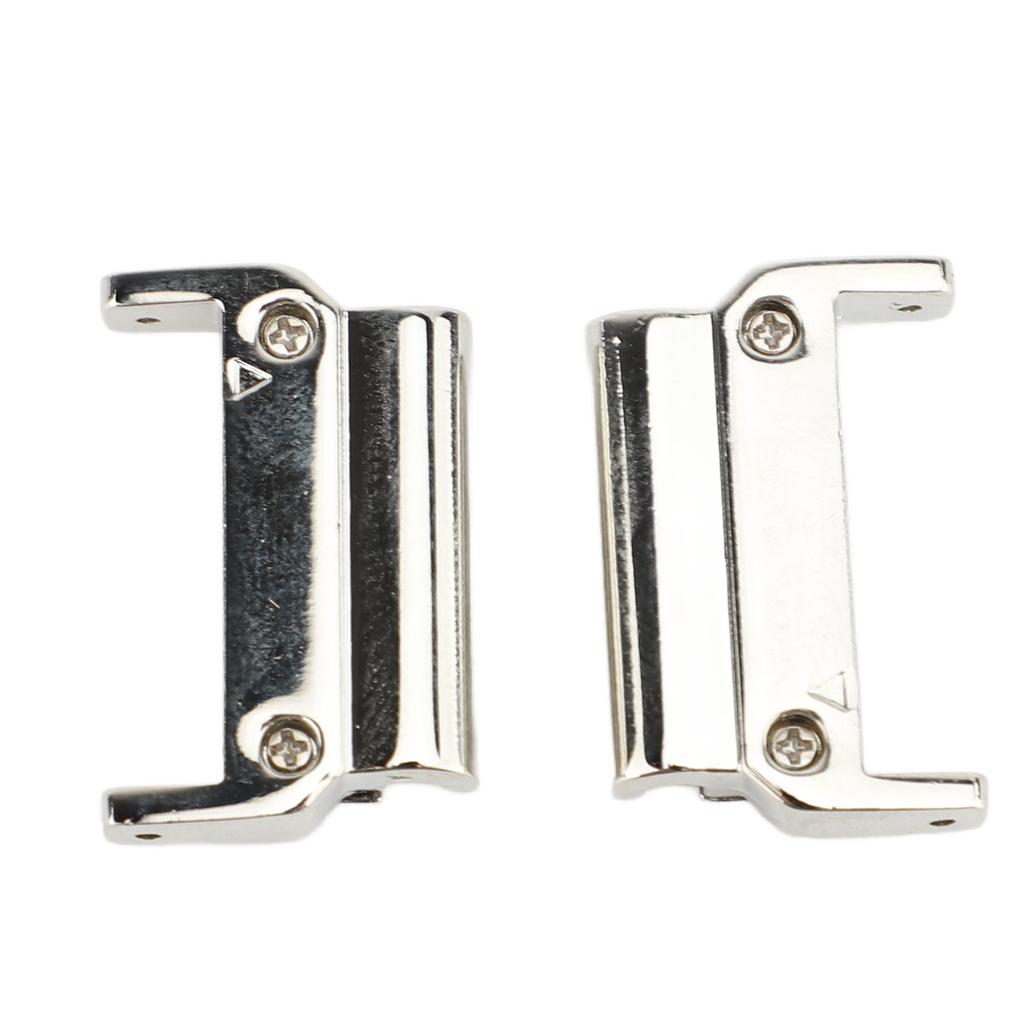 1 Pair Metal Watch Band Adapter for Quick Fit Watch Replaceable Connector for Replacement Silver