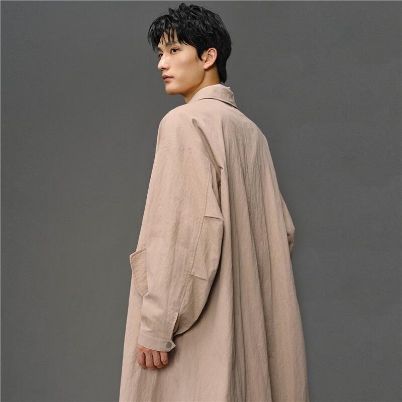 GIORDANO CONCEPTS Men's Textured Lapel Long Jacket