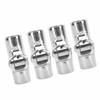 4pcs Boat Pipe Connector 22mm Stainless Steel Folding Swivel Tube Connector Hardware for Marine Yachet