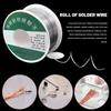 1roll 1.0mm Solder Wire, 100g Roll Low Melting Point with Rosin Core, No-Clean for Electronics Repair & DIY Soldering