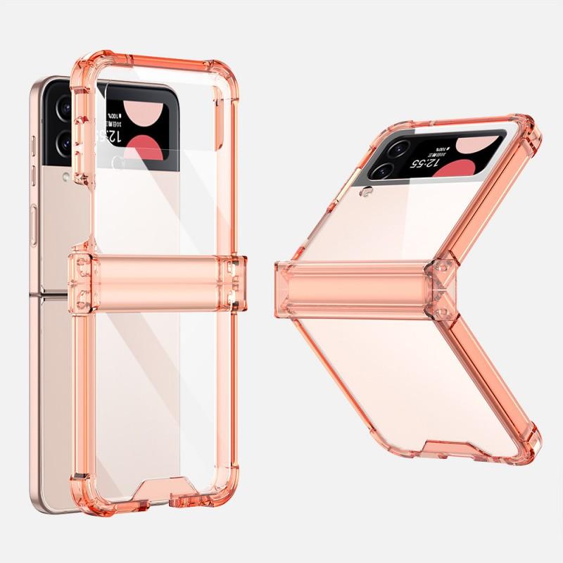 Transparent TPU Shockproof Case Galaxy Z Flip 3 4 Flexible Bumper With Air Cushion Protection Hinge Guard
