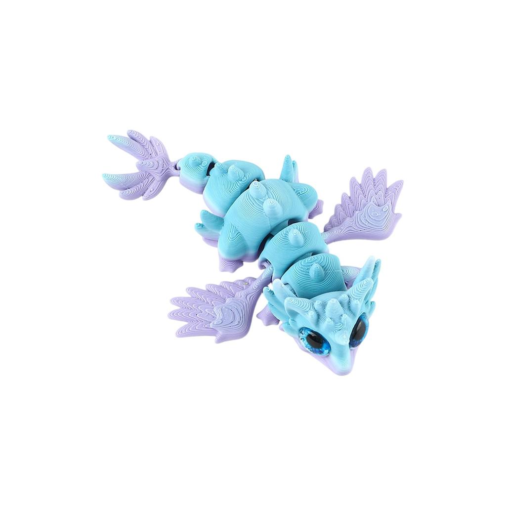 3D Printed Flying Dragon Crafts Ornaments Gifts Creative Hand-made Animal Joint Activity Model Ornaments Toys