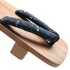 KYOETSU Men's Geta Sandals with Two-Toothed Straps and Patterned Straps, Paulownia Wood (Natural Size 10, 26.0 cm)
