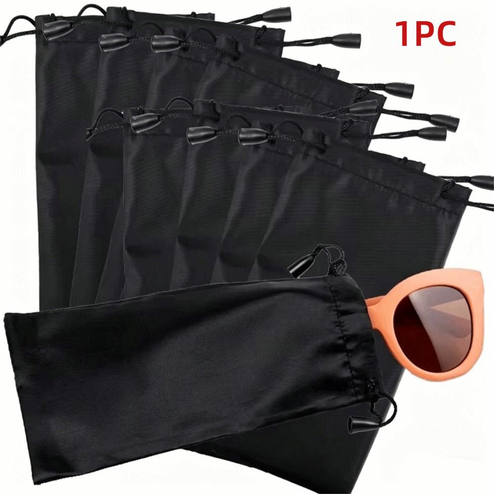 Drawst Closure Drawstring Storage Pouch Portable Dustproof Waterproof Dustproof Pouches Black Lightweight Durable